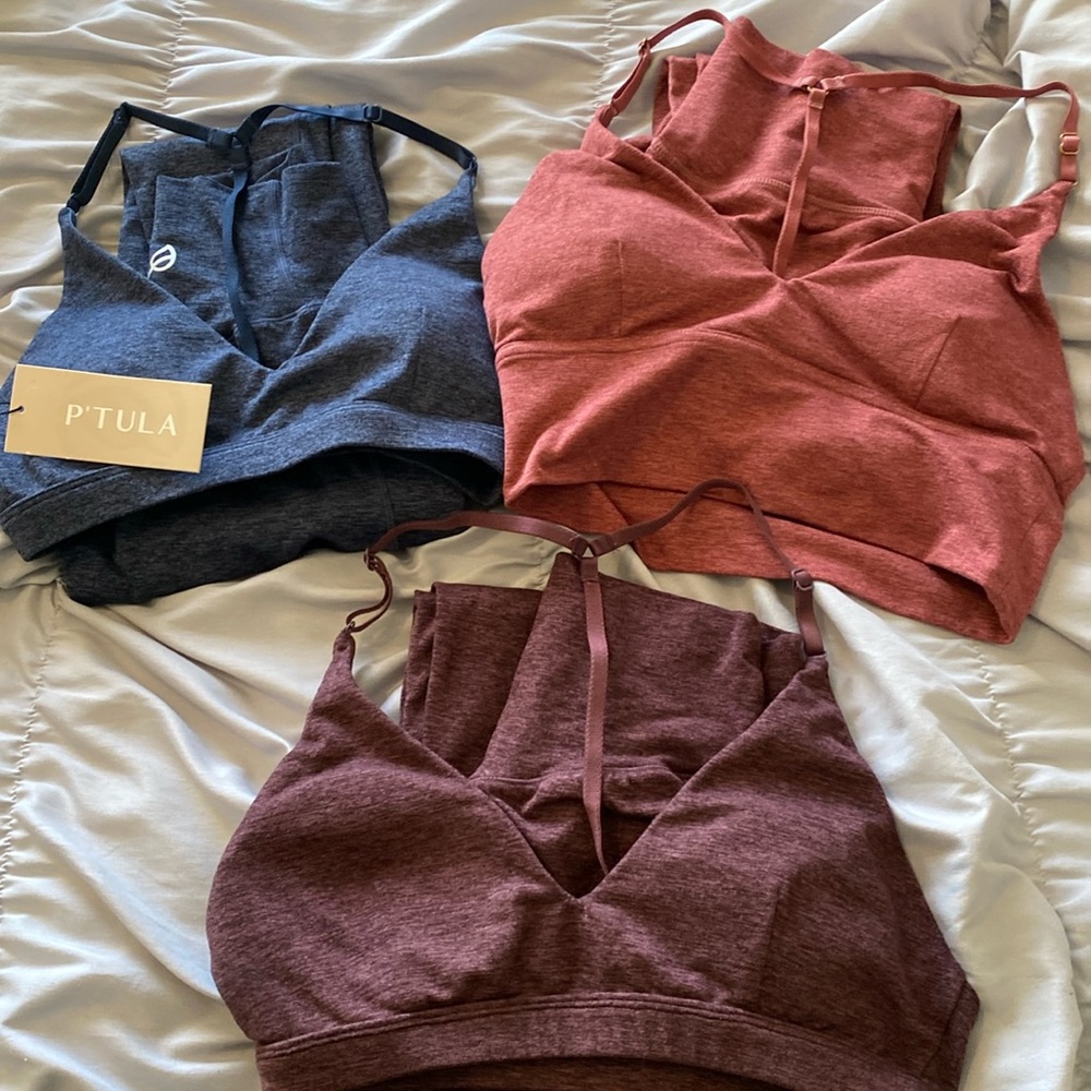Ptula set and leggings PLEASE READ (bras x2sold navy left)